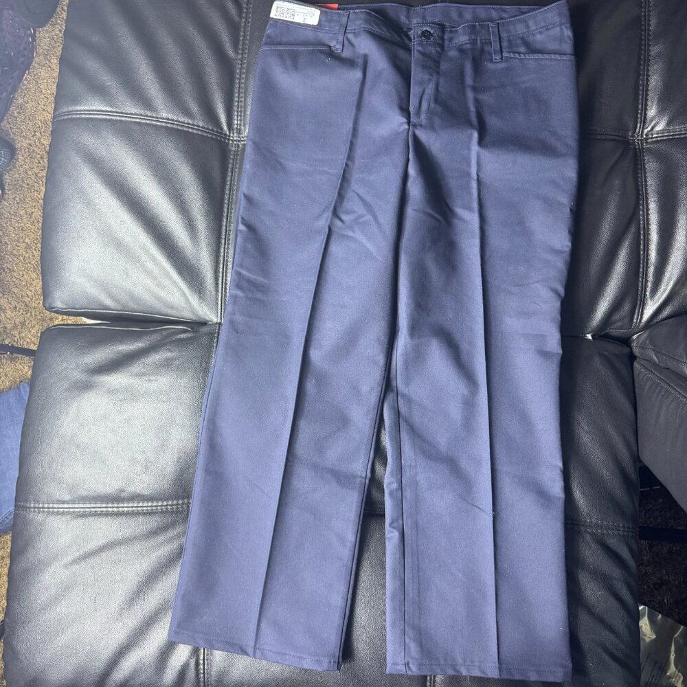 Red Kap Women's Work NMotion Pants Blue Stretch Twill‎ Wrinkle Resistant 18x34